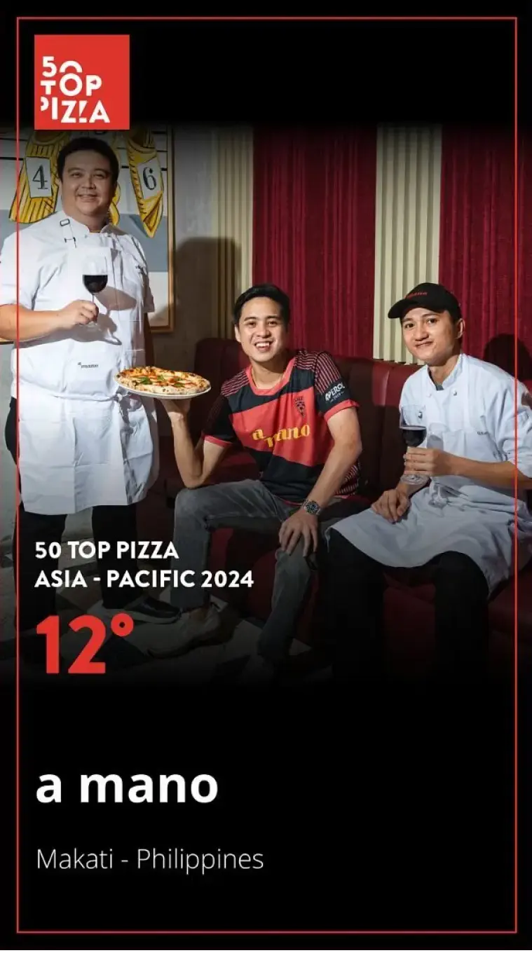 a mano Wins 12'th Best Pizza in Asia-Pacific 2024